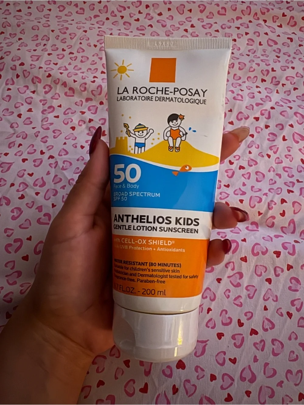 La Roche-Posay Anthelios Kids SPF 50 Gentle Lotion Sunscreen - White/Blue/Orange
